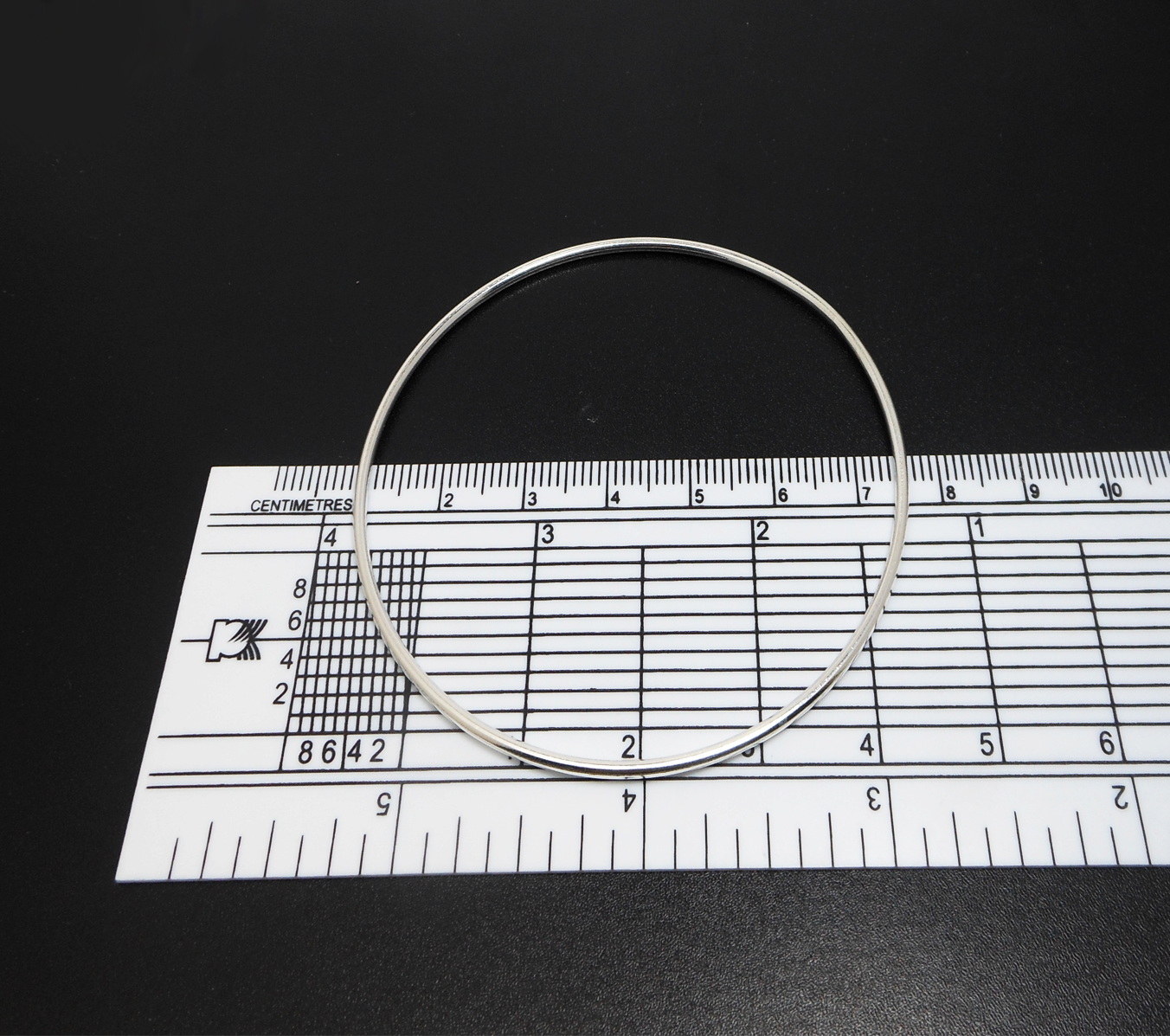 Handmade 925 Sterling Silver Minimalist Solid Round Bangle – Slim Stacking Bracelet - Image 5