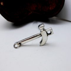Handmade 925 Sterling Silver Hammer Pendant - Unisex 3D Tool Charm | Sup Silver