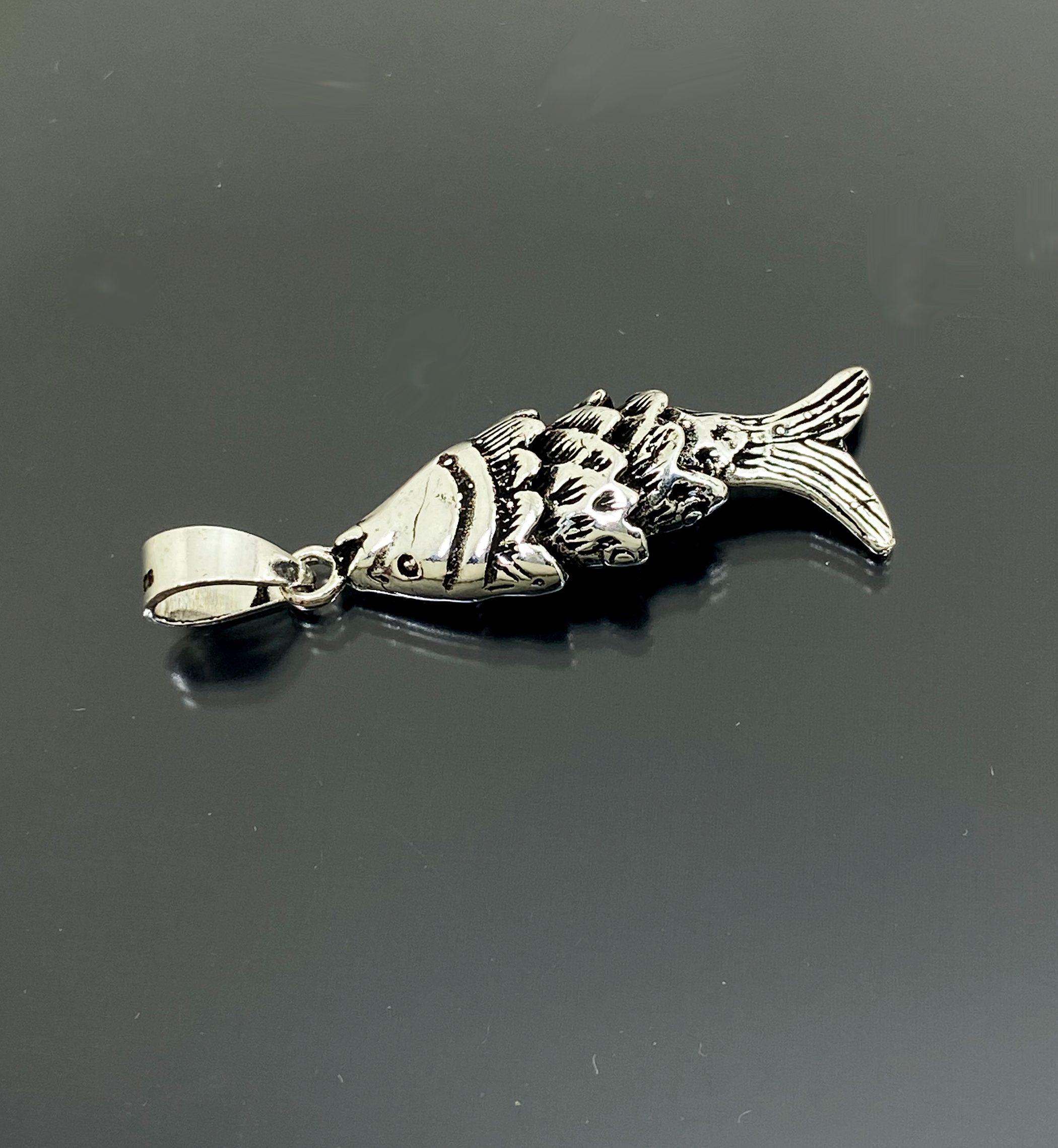 Handmade 3D Movable Fish Charm - 925 Sterling Silver Ocean Themed Jewelry - Image 7