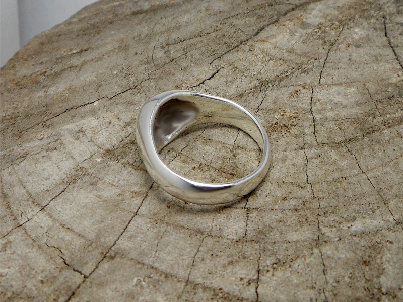 Handmade Tapered Dome Ring – Solid 925 Sterling Silver Minimalist Band - Image 8