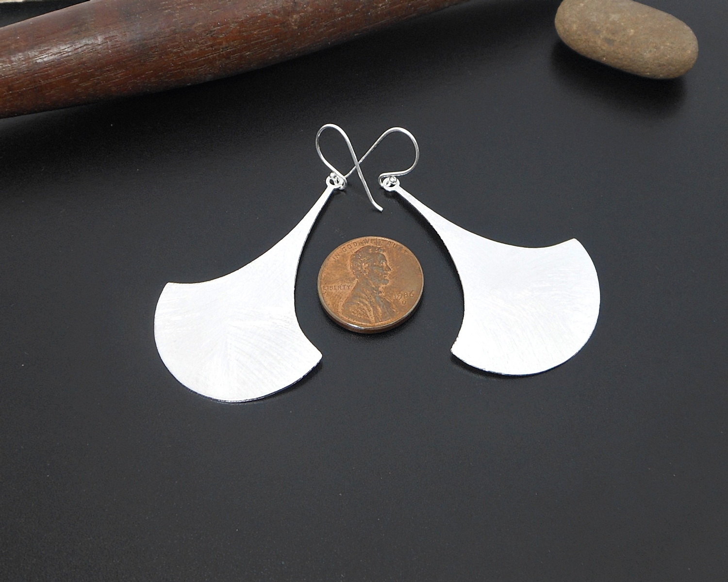Handmade 925 Sterling Silver Sandy Textured Bell Flower Dangle Earrings – Symbolic Statement Jewelry - Image 8
