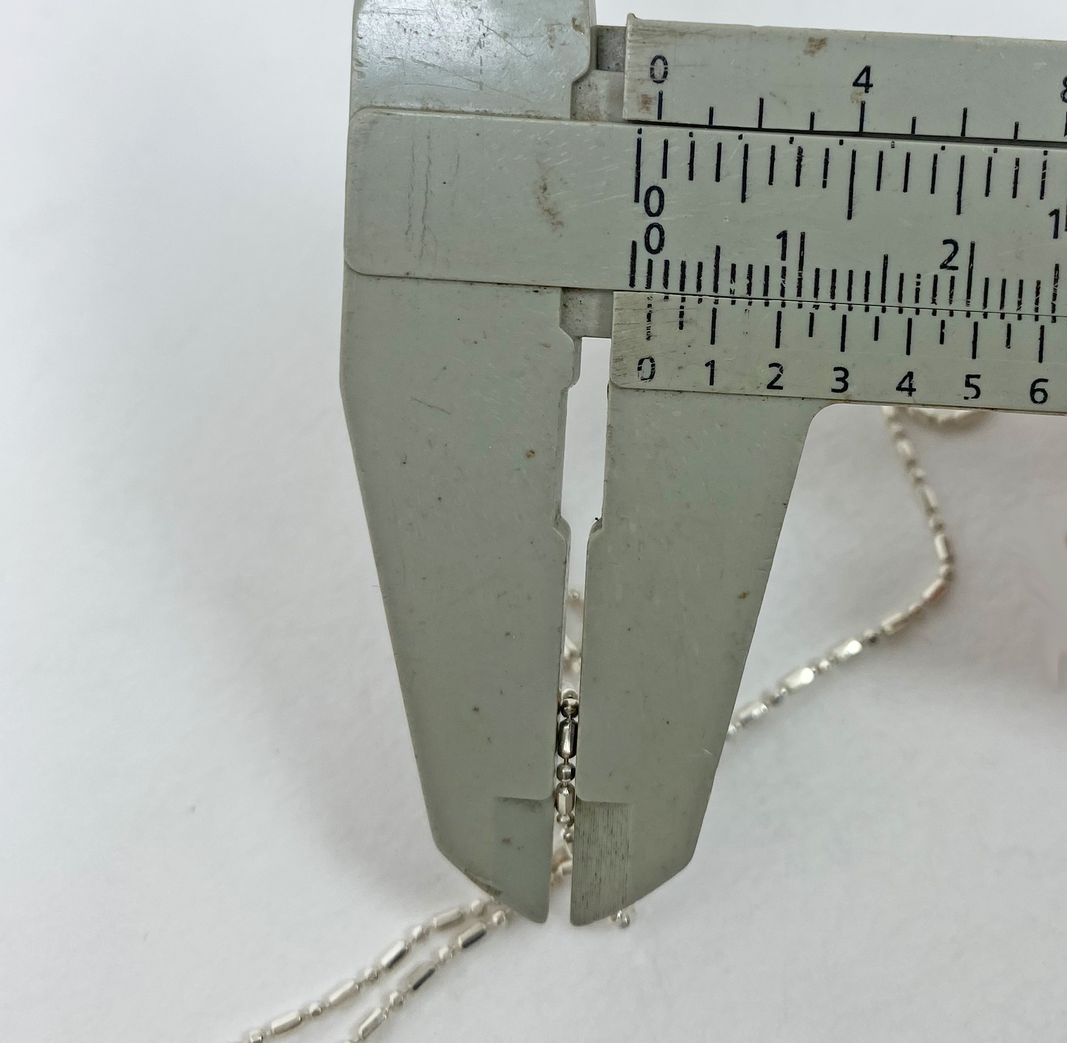 Handmade Minimalist Fancy Cutting Beads Chain Necklace - 925 Sterling Silver for Her - Image 9