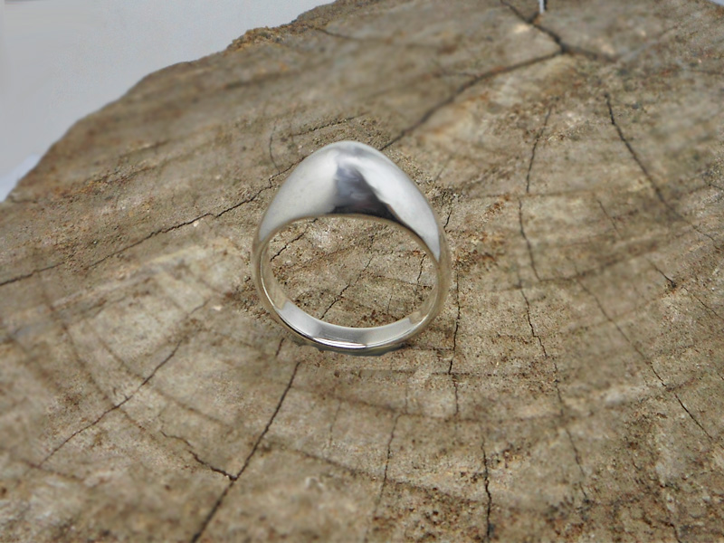 Handmade Tapered Dome Ring – Solid 925 Sterling Silver Minimalist Band - Image 10