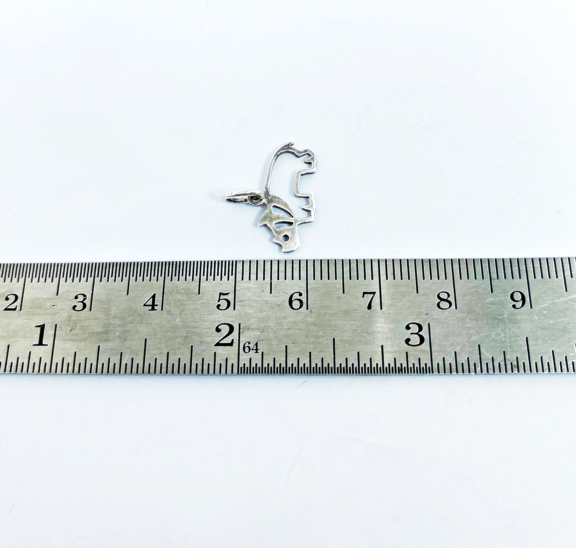925 Sterling Silver Cut Out Rhino Pendant Necklace, Handmade Safari Jewelry Gifts - Image 10