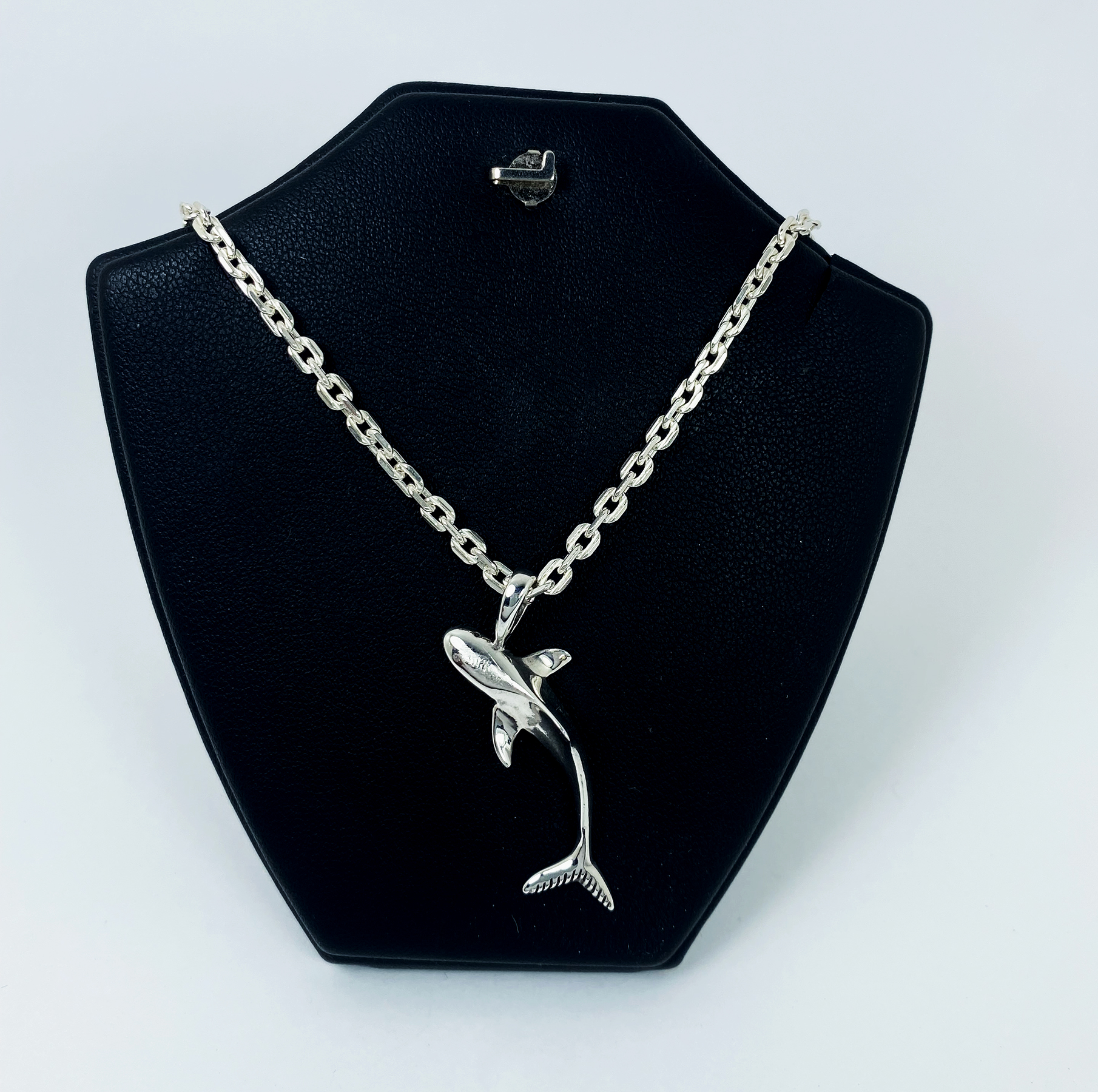 Handmade 3D Solid 925 Sterling Silver Shark Pendant - Nautical Jewelry Gift - Image 10
