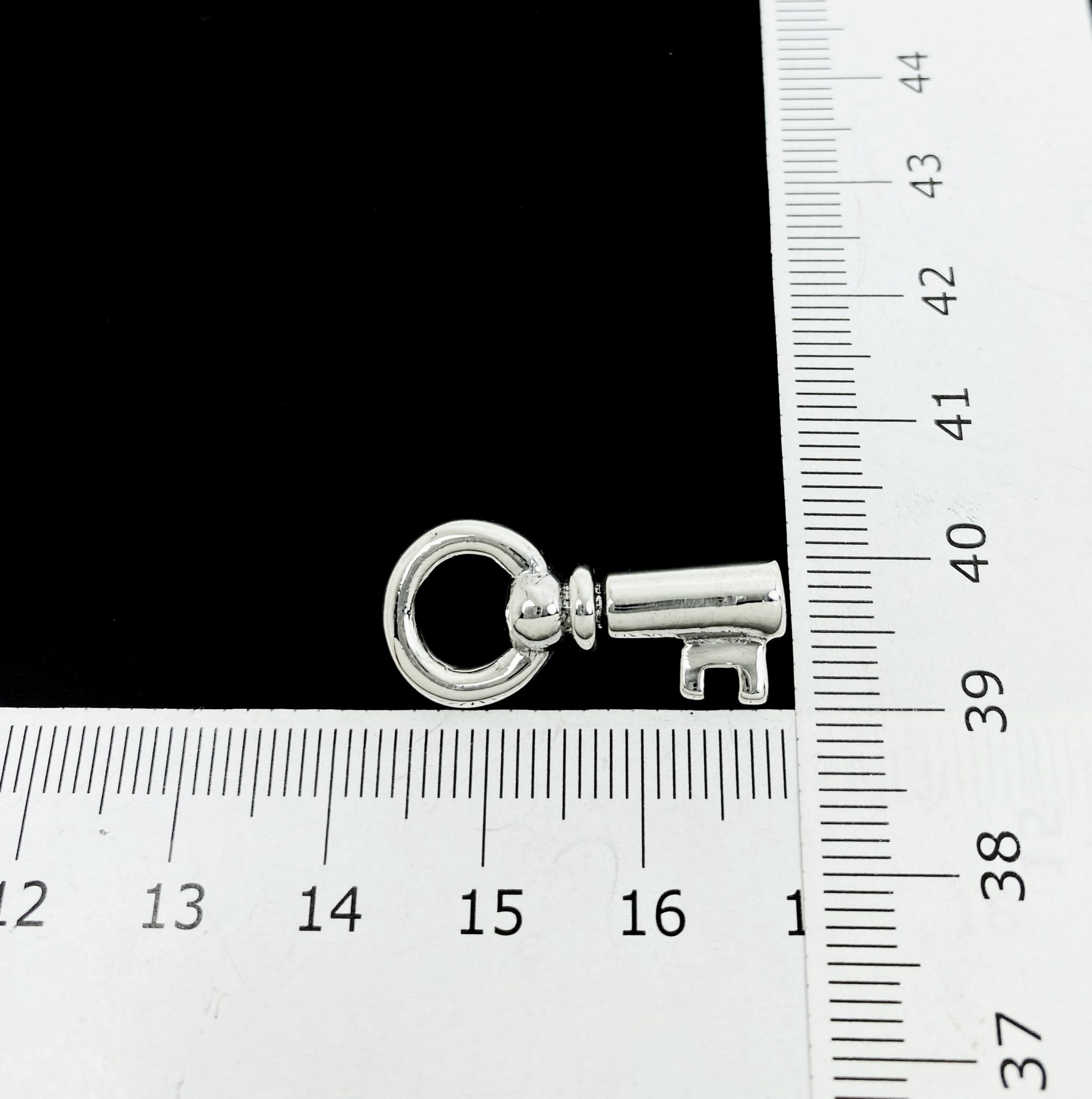 Handmade 3D Prison Key Pendant - 925 Sterling Silver Charm for Birthday Gifts - Image 2