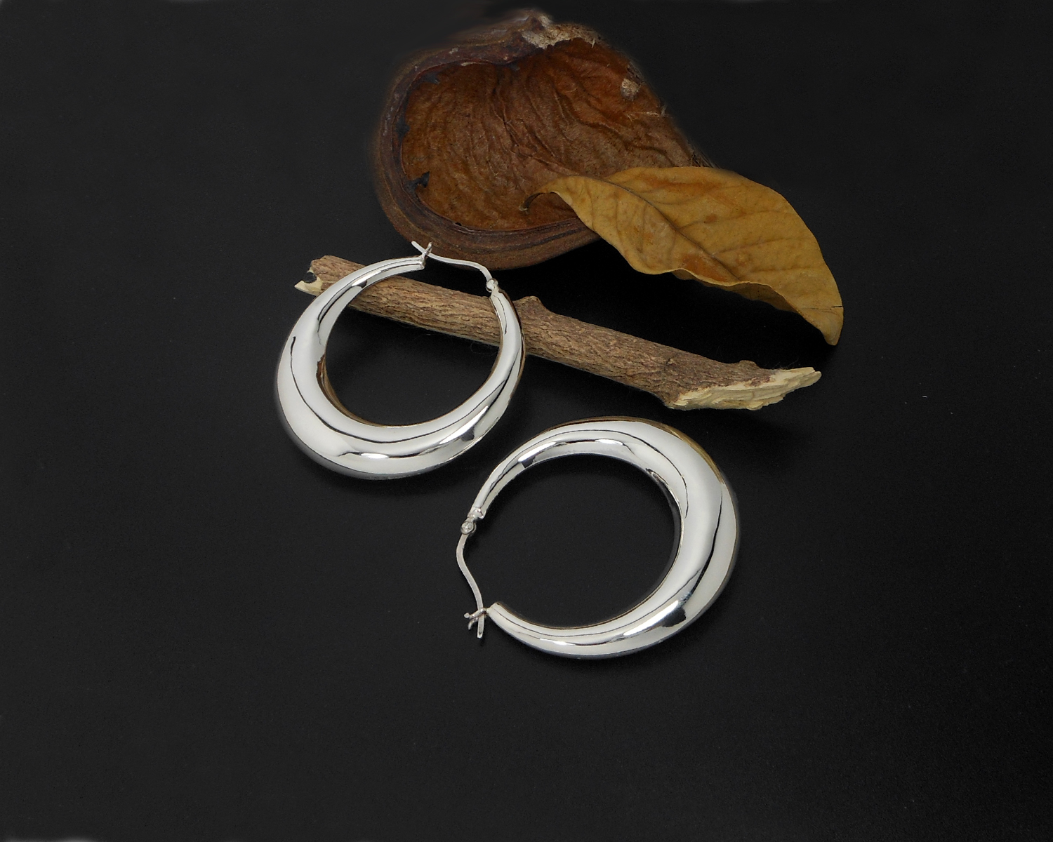 Handmade 925 Sterling Silver Large Puffy Round Hoop Earrings – 50mm Chunky Silver Hoops - Image 11