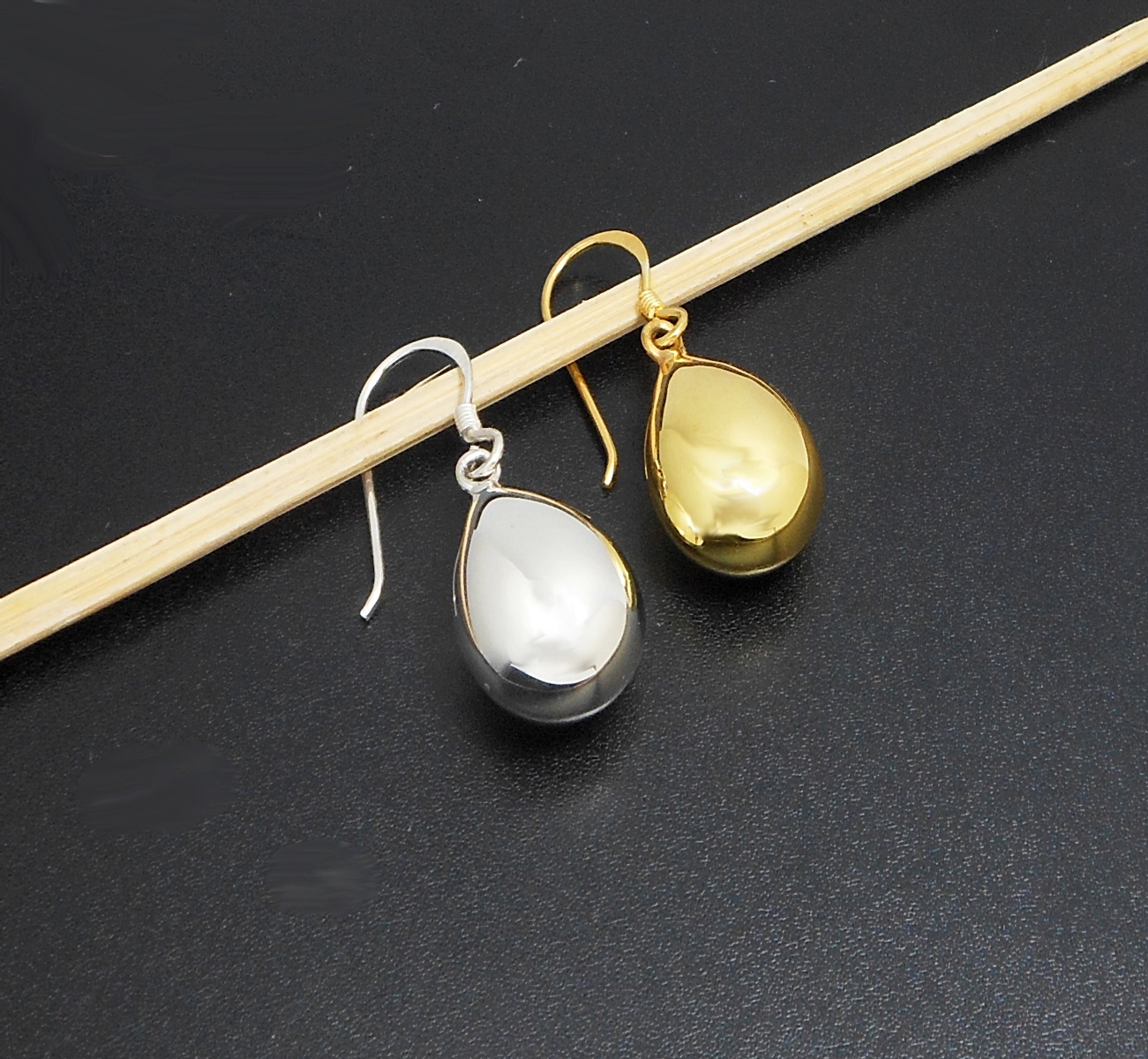 Handmade 925 Sterling Silver Puffy Teardrop Leverback Earrings – Minimalist Polished Drop Jewelry - Image 10