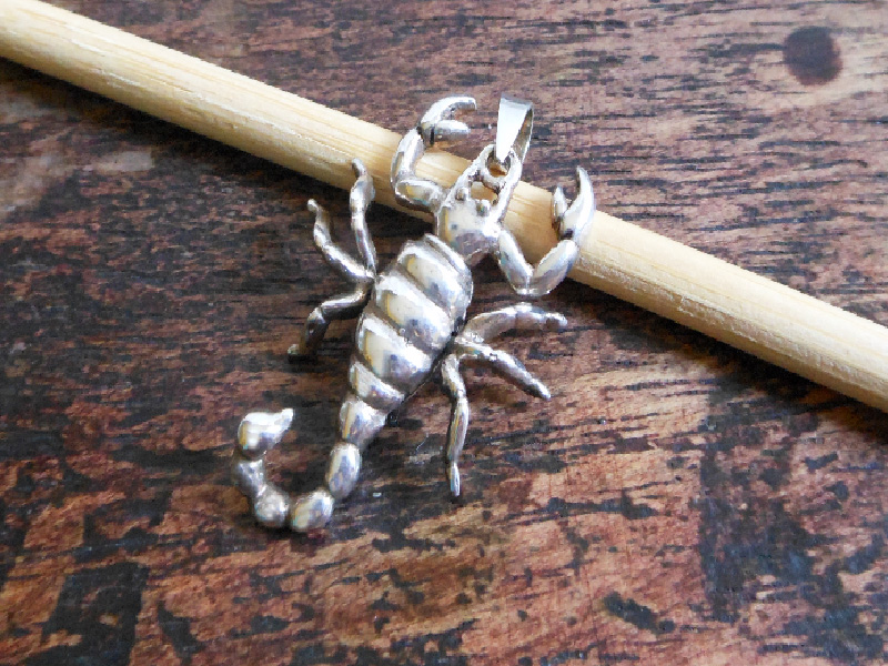 Handmade 925 Sterling Silver Movable Scorpion Pendant - Unisex Predator Jewelry - Image 10