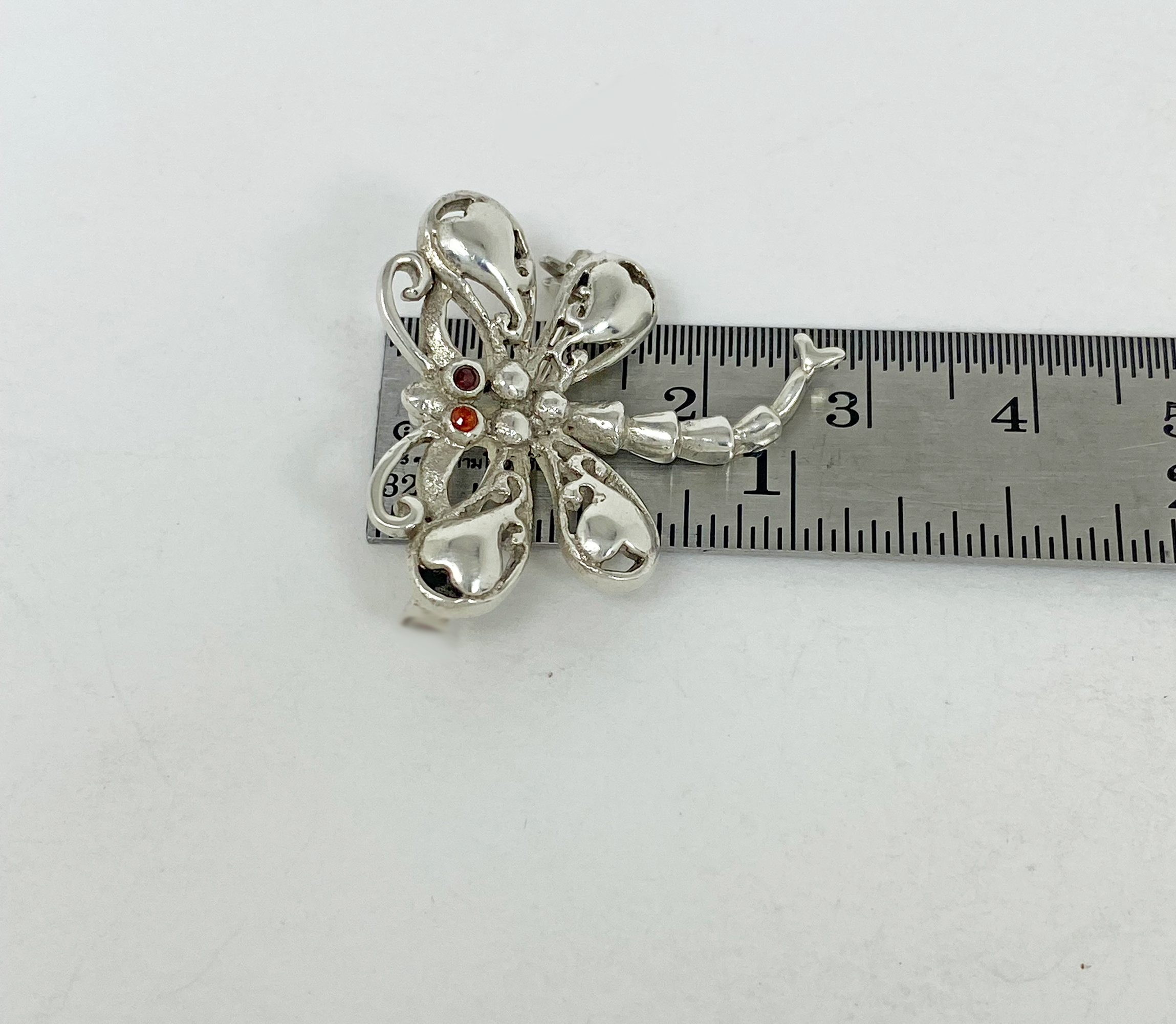 Sup Silver Dragonfly Brooch 925 Sterling Silver, Handmade Dragonfly Pendant Jewelry Gifts - Image 6