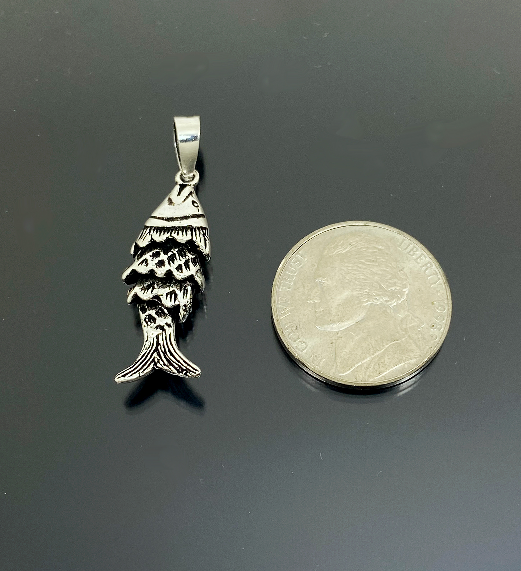 Handmade 3D Movable Fish Charm - 925 Sterling Silver Ocean Themed Jewelry - Image 11