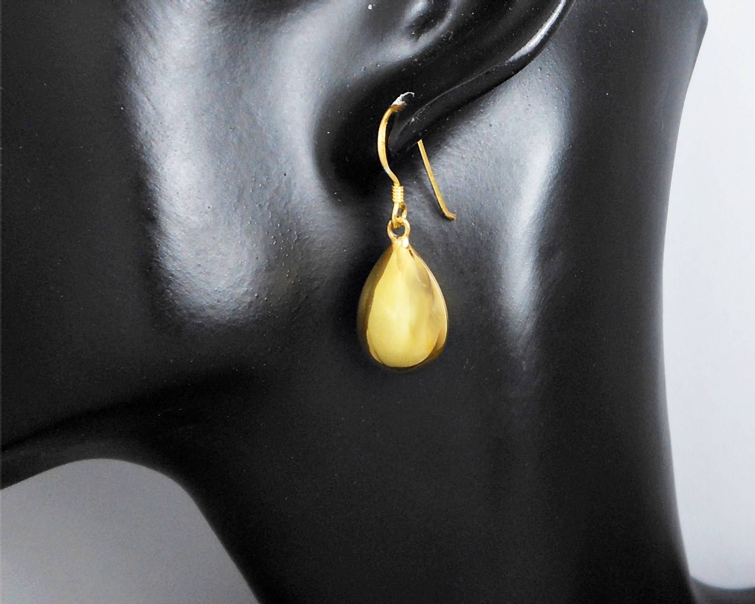 Handmade 925 Sterling Silver Puffy Teardrop Leverback Earrings – Minimalist Polished Drop Jewelry - Image 11