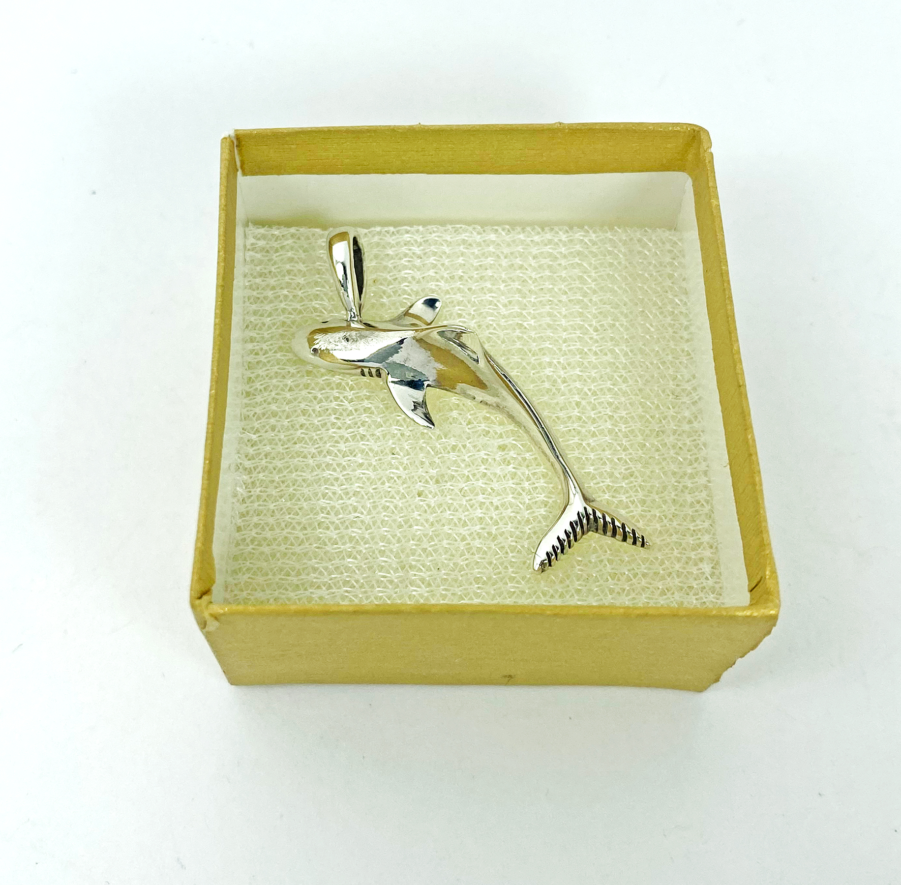 Handmade 3D Solid 925 Sterling Silver Shark Pendant - Nautical Jewelry Gift - Image 13