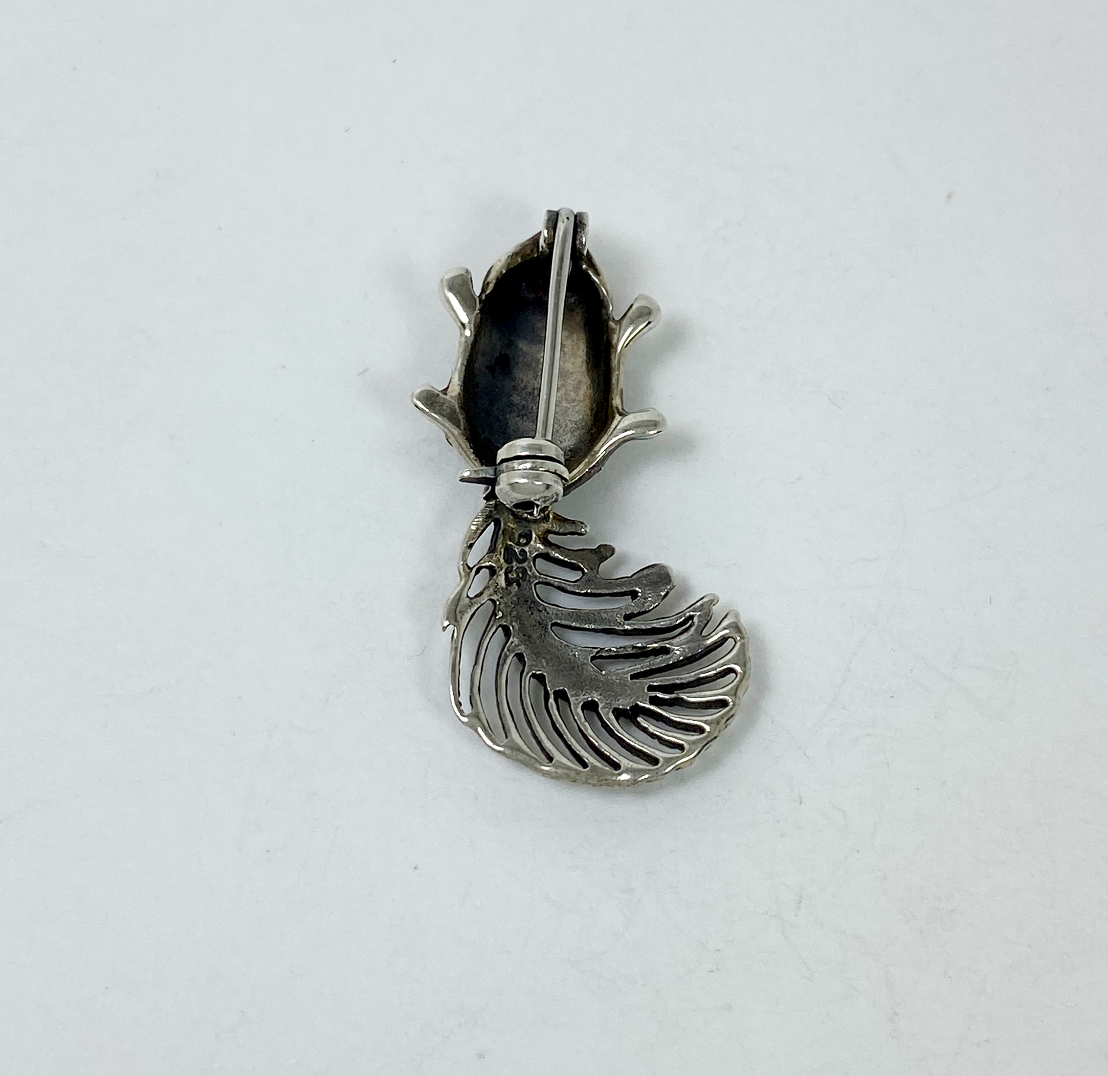 Minimalist Marcasite Squirrel Brooch 925 Sterling Silver, Handmade Animal Pin Jewelry Gifts - Image 11