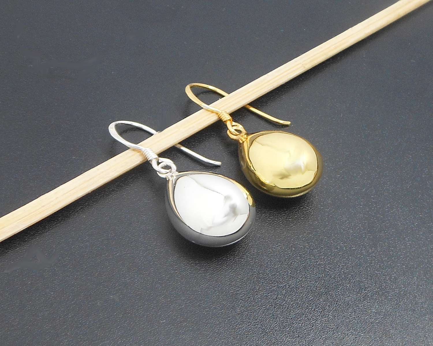 Handmade 925 Sterling Silver Puffy Teardrop Leverback Earrings – Minimalist Polished Drop Jewelry - Image 13