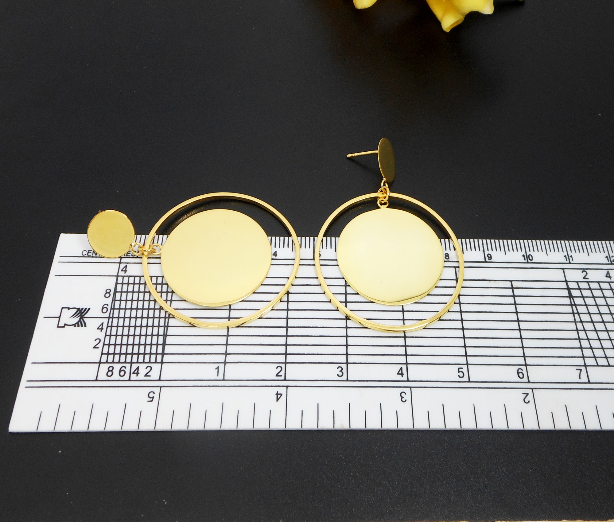 Handmade 925 Sterling Silver Spinning Circle & Disc Drop Earrings – Contemporary Geometric Jewelry - Image 15