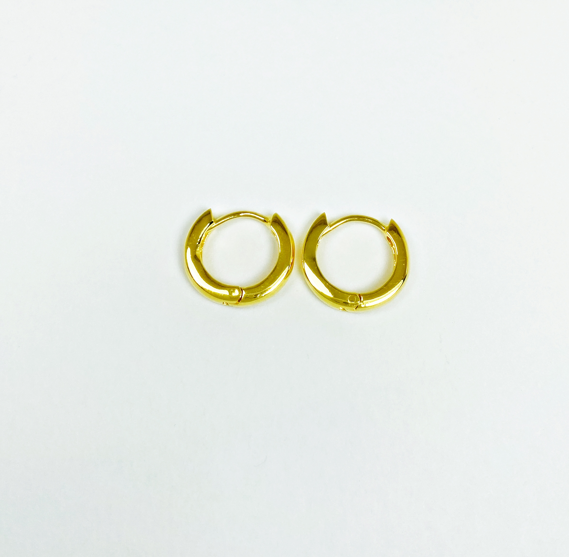 Round Huggie Earrings – 925 Sterling Silver 4mm Wide Unisex Handmade Hoops - Image 22