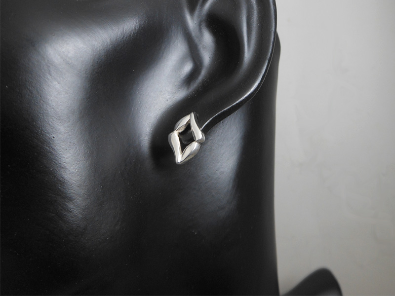 Minimalist 925 Sterling Silver Evil Eye Stud Earrings – Handmade Geometric Jewelry - Image 7