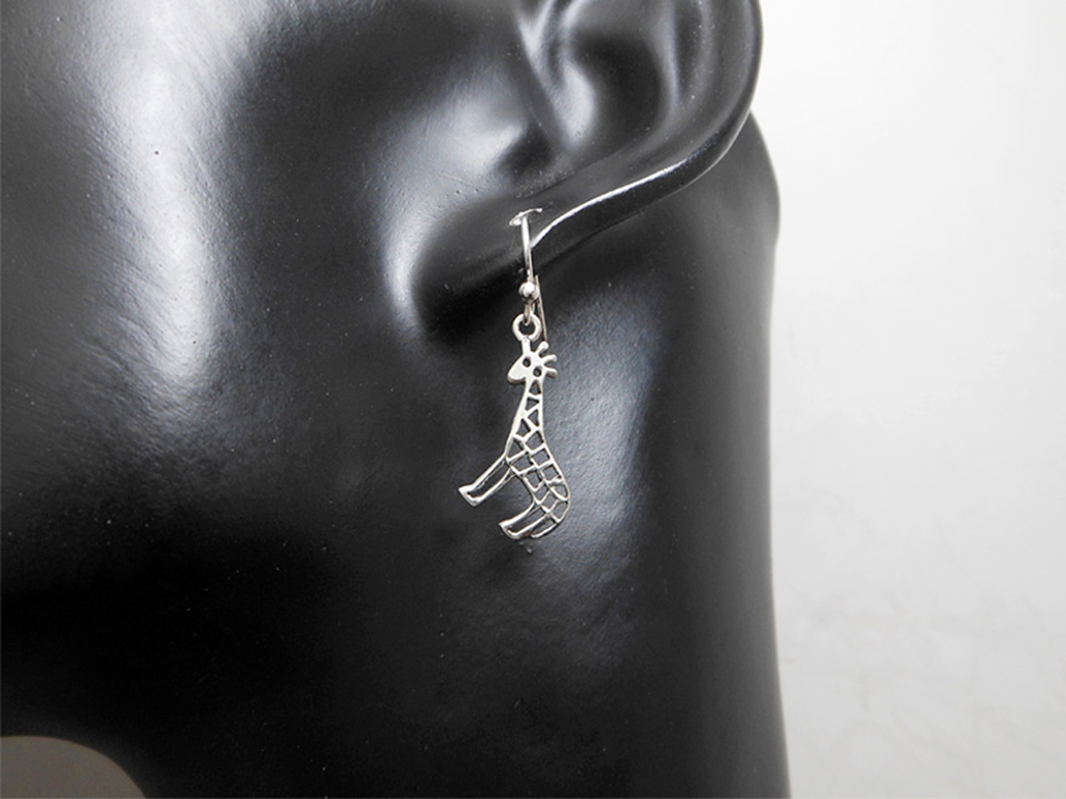 Cutout Giraffe Dangle Earrings 925 Sterling Silver | Handmade Girls Jewelry Gifts - Image 10