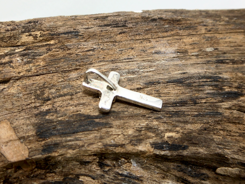 Artisan 925 Sterling Silver Turquoise Cross Pendant, SKU PT76