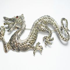Chinese Dragon Brooch, 925 Silver Dragon Pin | Sup Silver