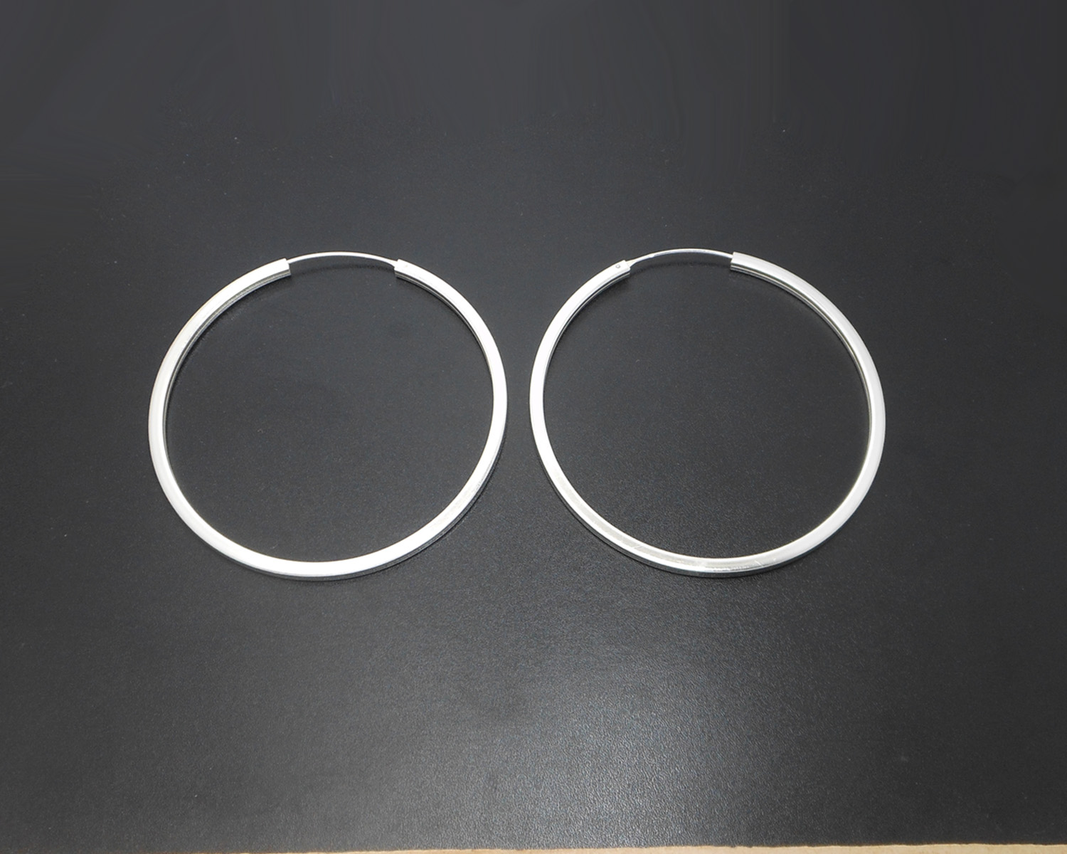 Handmade 65mm Square Tube Silver Hoop Earrings – Large Minimalist 925 Sterling Silver Jewelry - Image 11