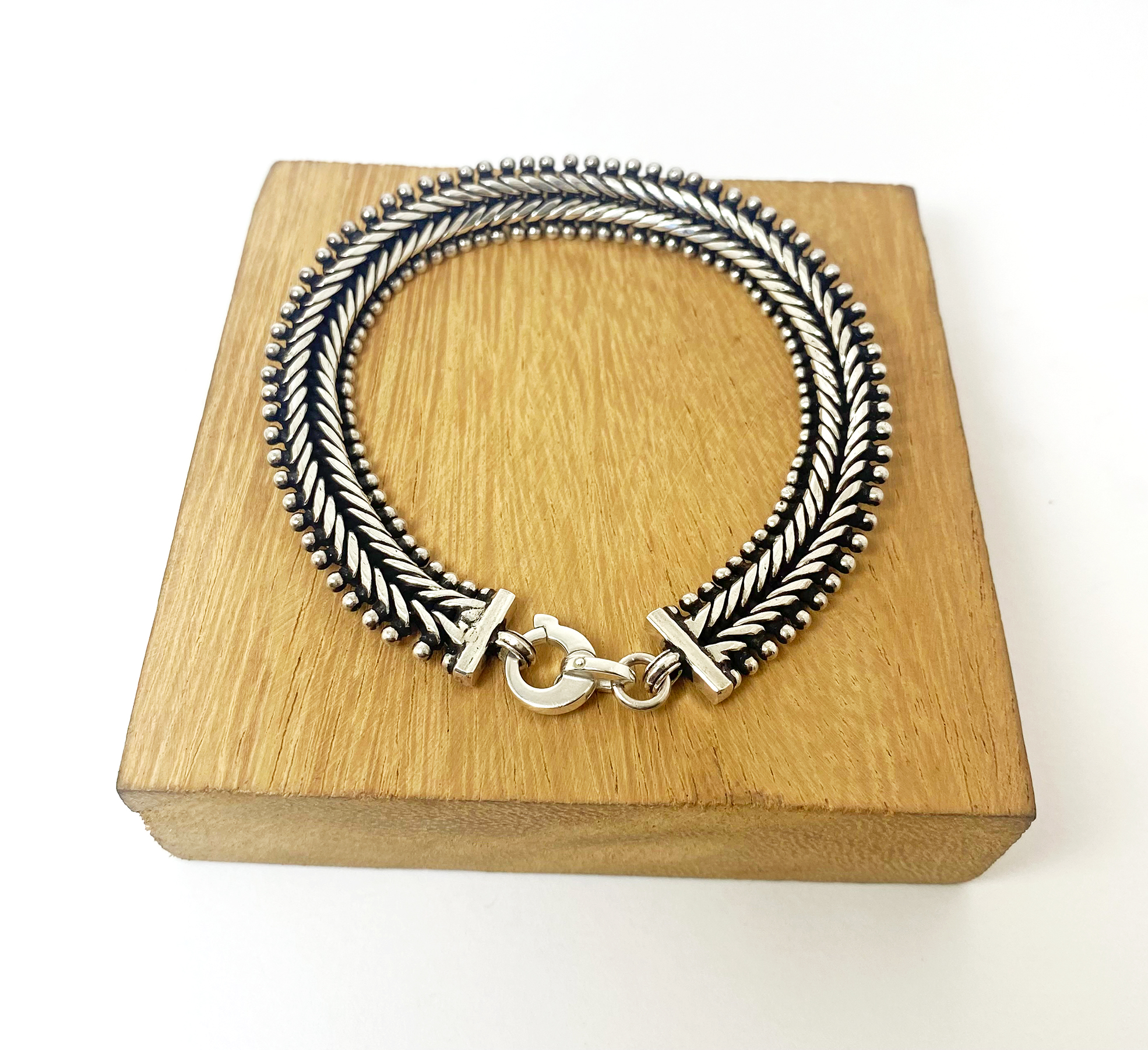 Handmade 925 Sterling Silver Centipede Link Chain Bracelet – Bold Unisex Artisan Jewelry - Image 8