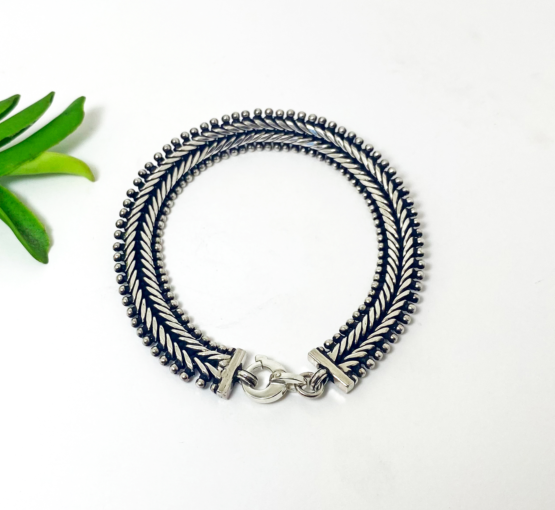 Handmade 925 Sterling Silver Centipede Link Chain Bracelet – Bold Unisex Artisan Jewelry - Image 11