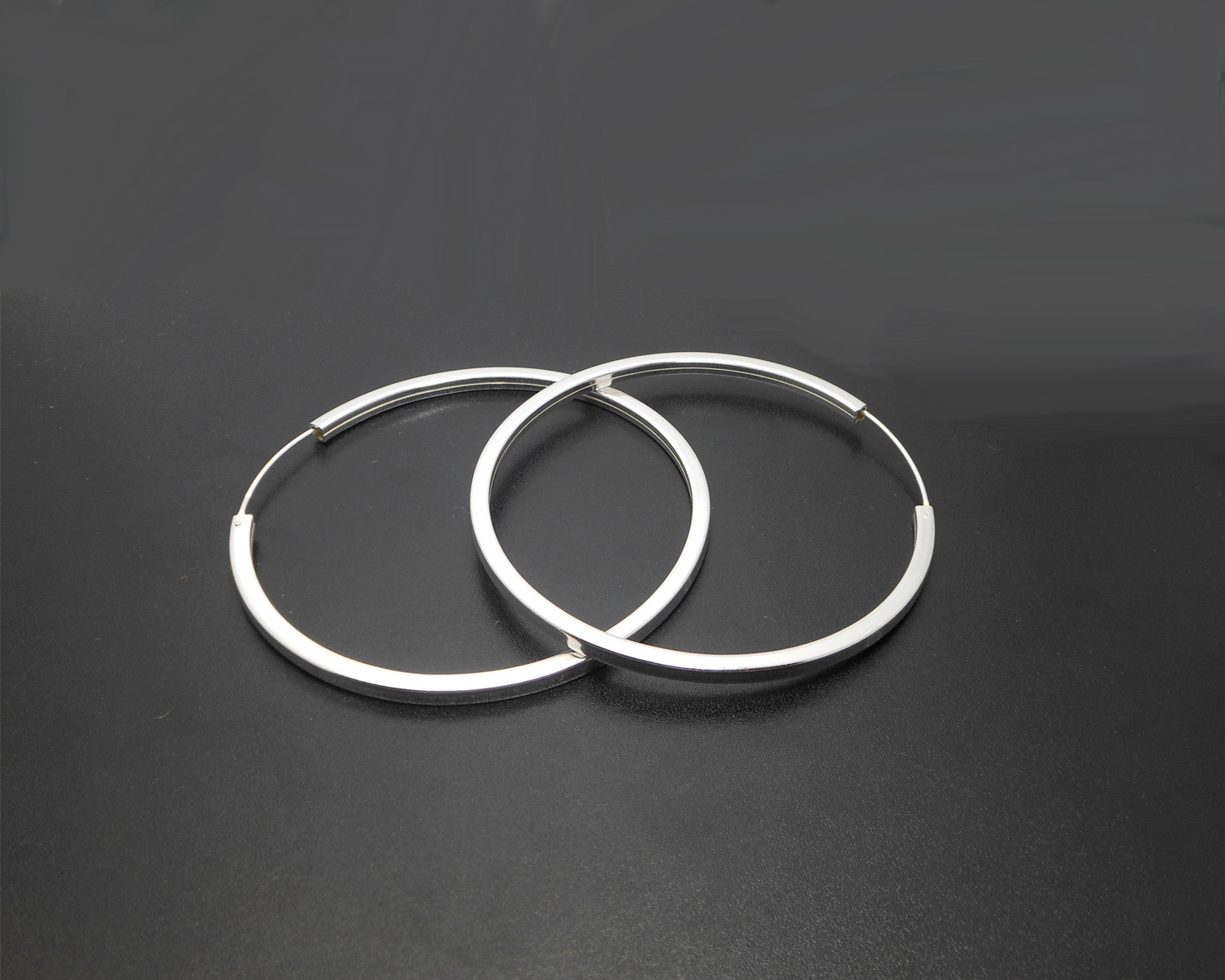 Handmade 65mm Square Tube Silver Hoop Earrings – Large Minimalist 925 Sterling Silver Jewelry - Image 10