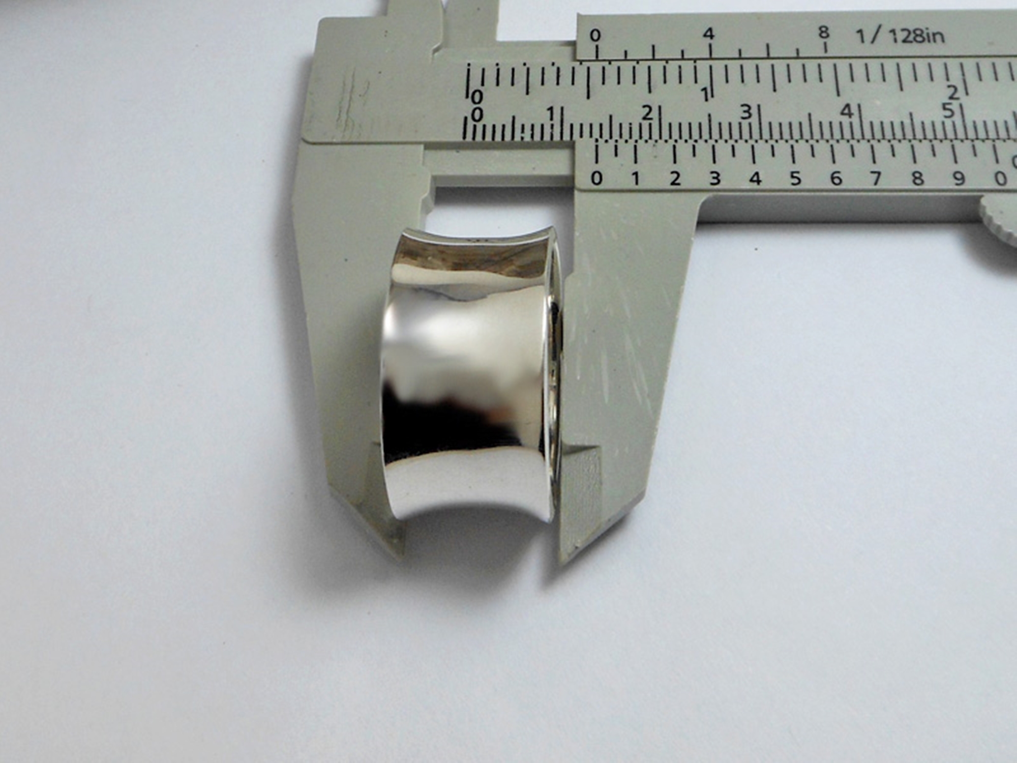 Solid Wide Concave Band Ring – Handmade 925 Sterling Silver Statement Jewelry - Image 6