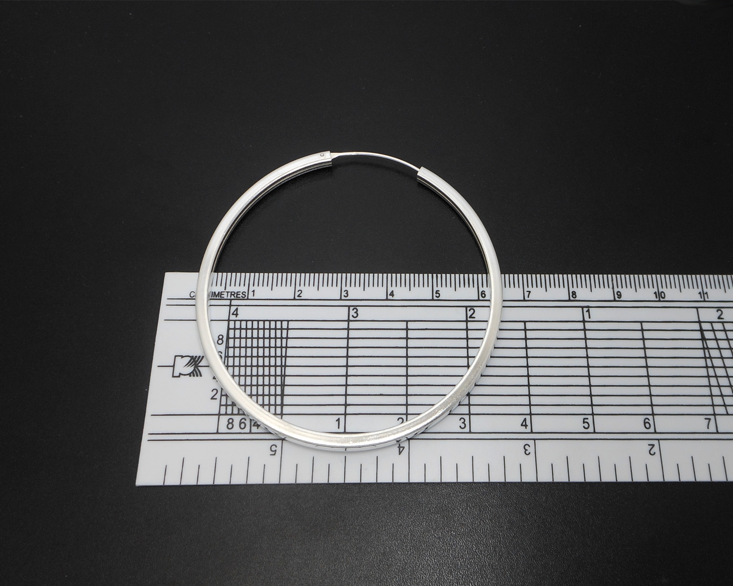 Handmade 65mm Square Tube Silver Hoop Earrings – Large Minimalist 925 Sterling Silver Jewelry - Image 7