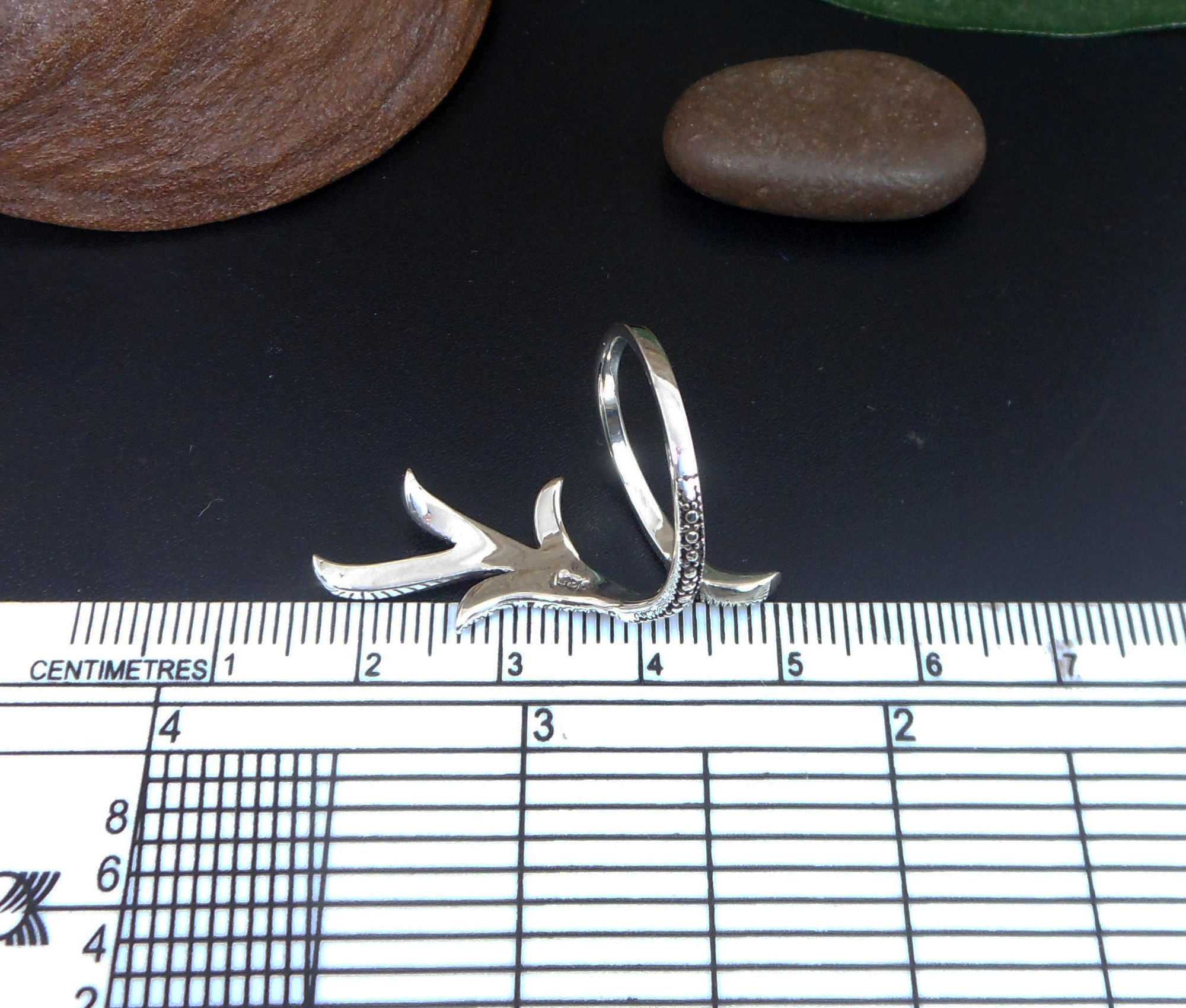 Handmade Leaf Branch Wrap Ring – 925 Sterling Silver Adjustable Statement Jewelry - Image 12