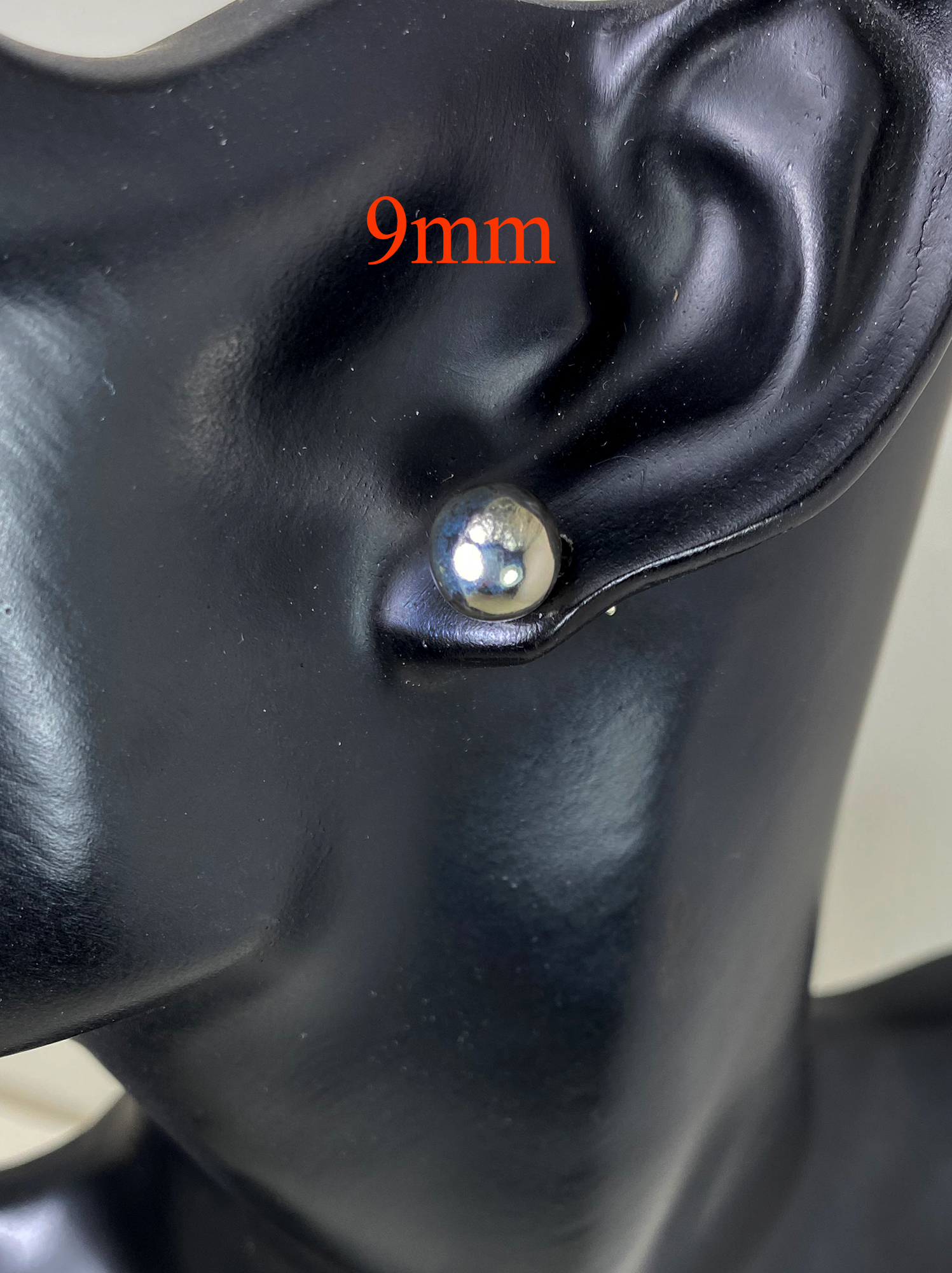 Ball Stud Earrings – Handmade 925 Sterling Silver Sphere Studs (9mm, 12mm, 14mm) - Image 8