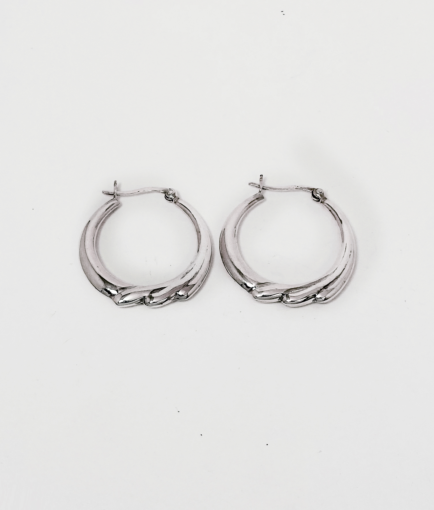 Handmade Puffy Flower Hoop Earrings – Lightweight 925 Sterling Silver Floral Jewelry - Image 10