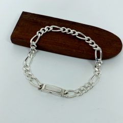 Sup Silver Cuban Chain Bracelet 5.68mm, Unisex 925 Silver Bracelet, Jewelry Holiday Gifts