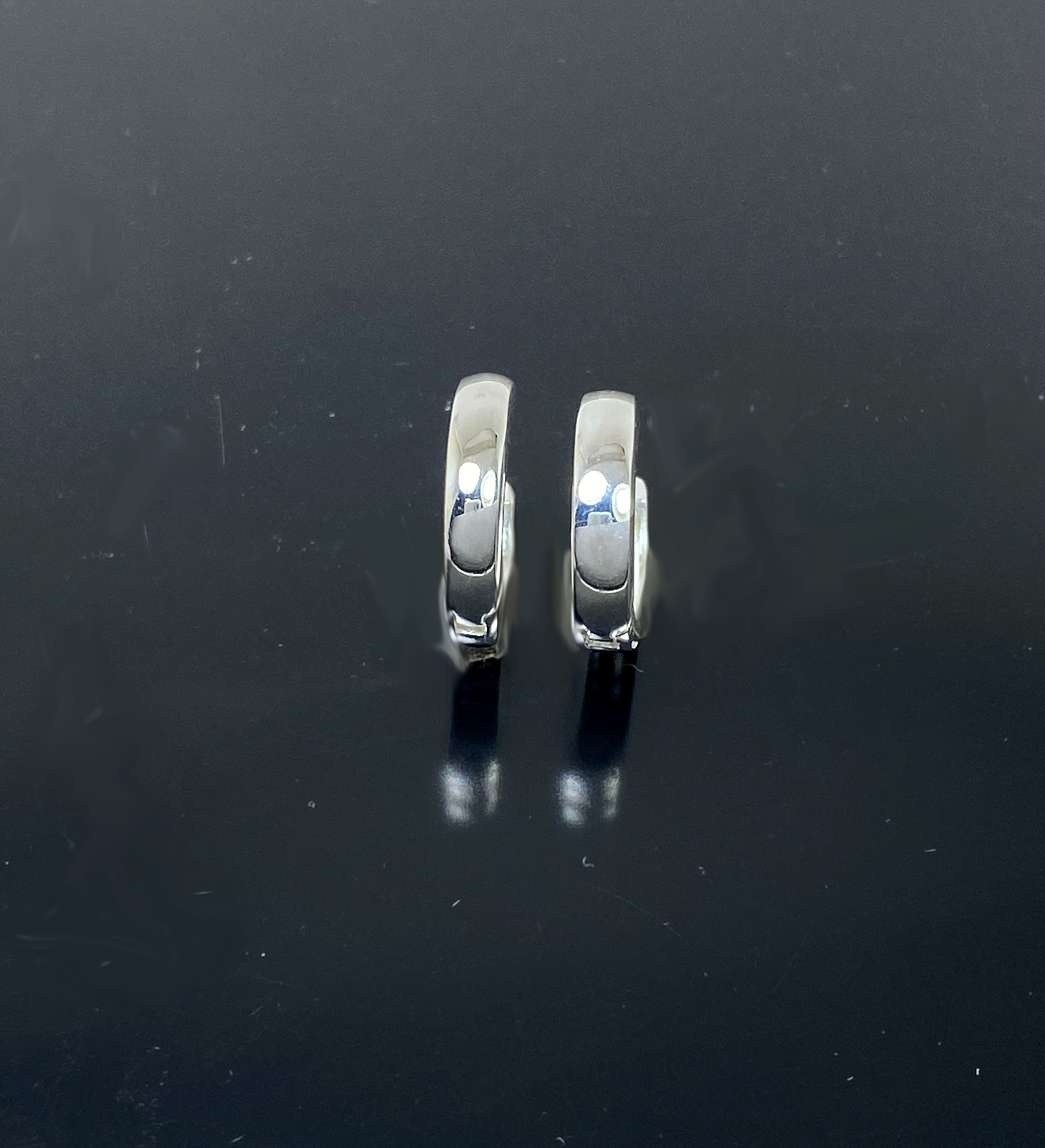 Round Huggie Earrings – 925 Sterling Silver 3mm Wide Unisex Handmade Hoops - Image 13