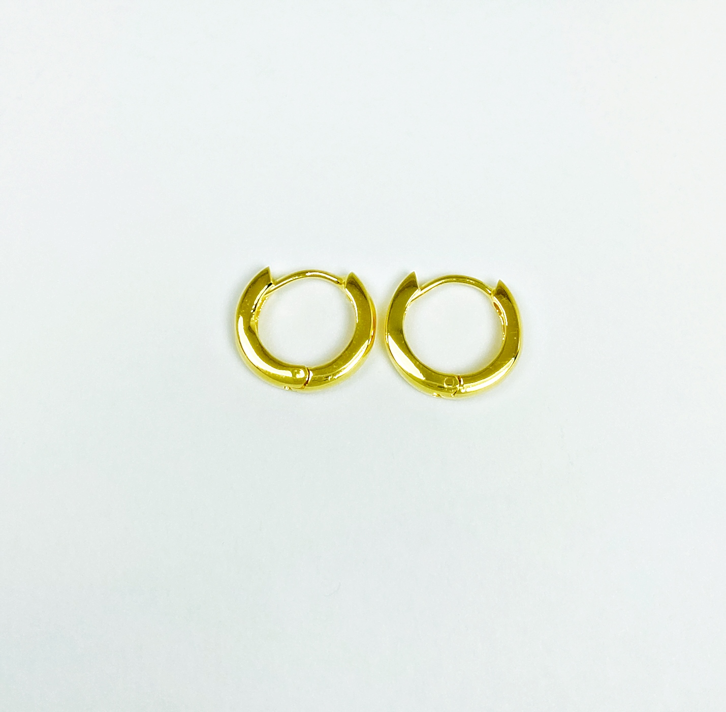 Round Huggie Earrings – 925 Sterling Silver 3mm Wide Unisex Handmade Hoops - Image 4