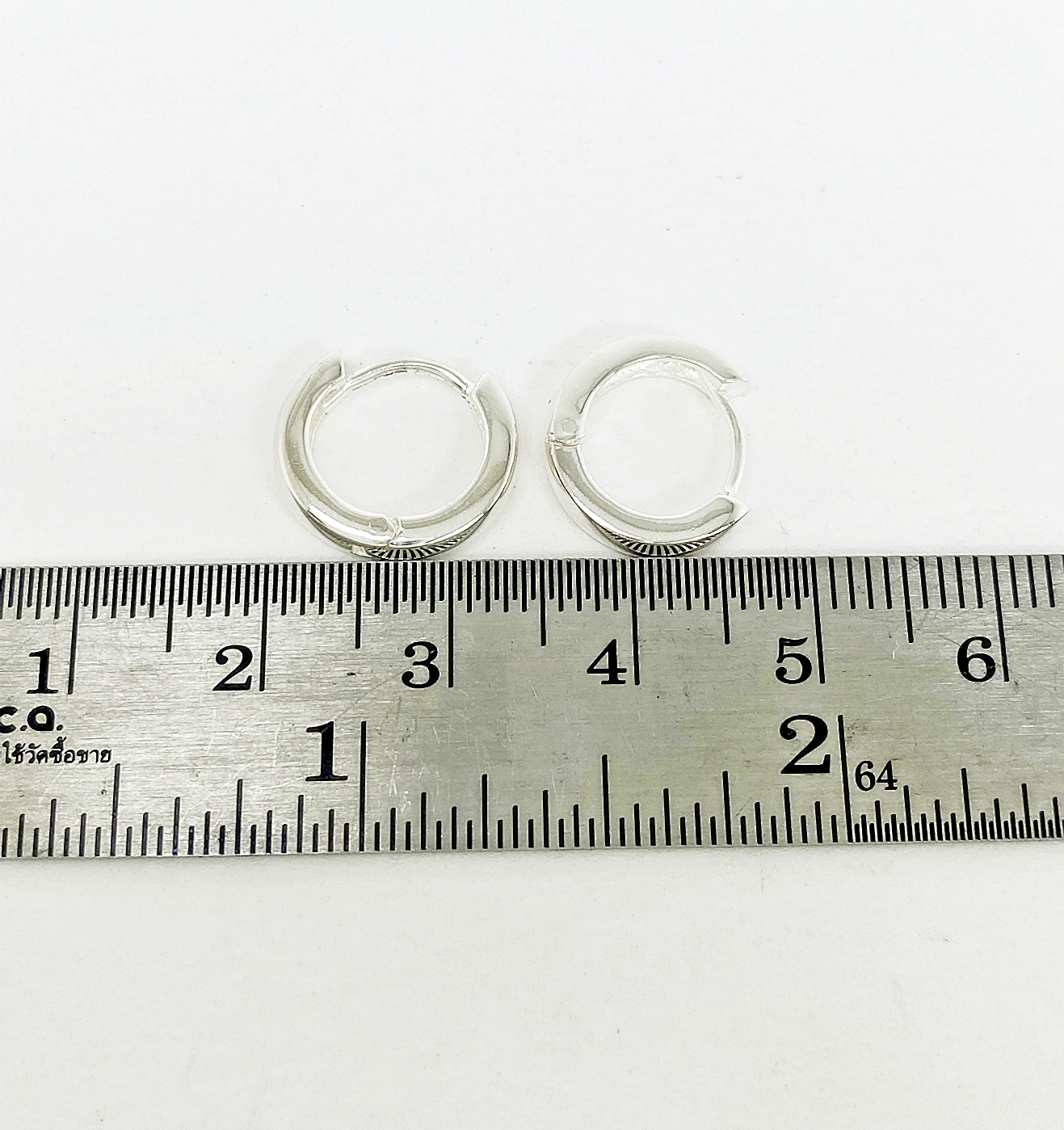 Round Huggie Earrings – 925 Sterling Silver 3mm Wide Unisex Handmade Hoops - Image 5