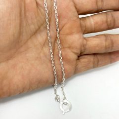 Sup Silver Minimalist Marine Chain Necklace 925 Sterling Silver, Handmade Women Necklace