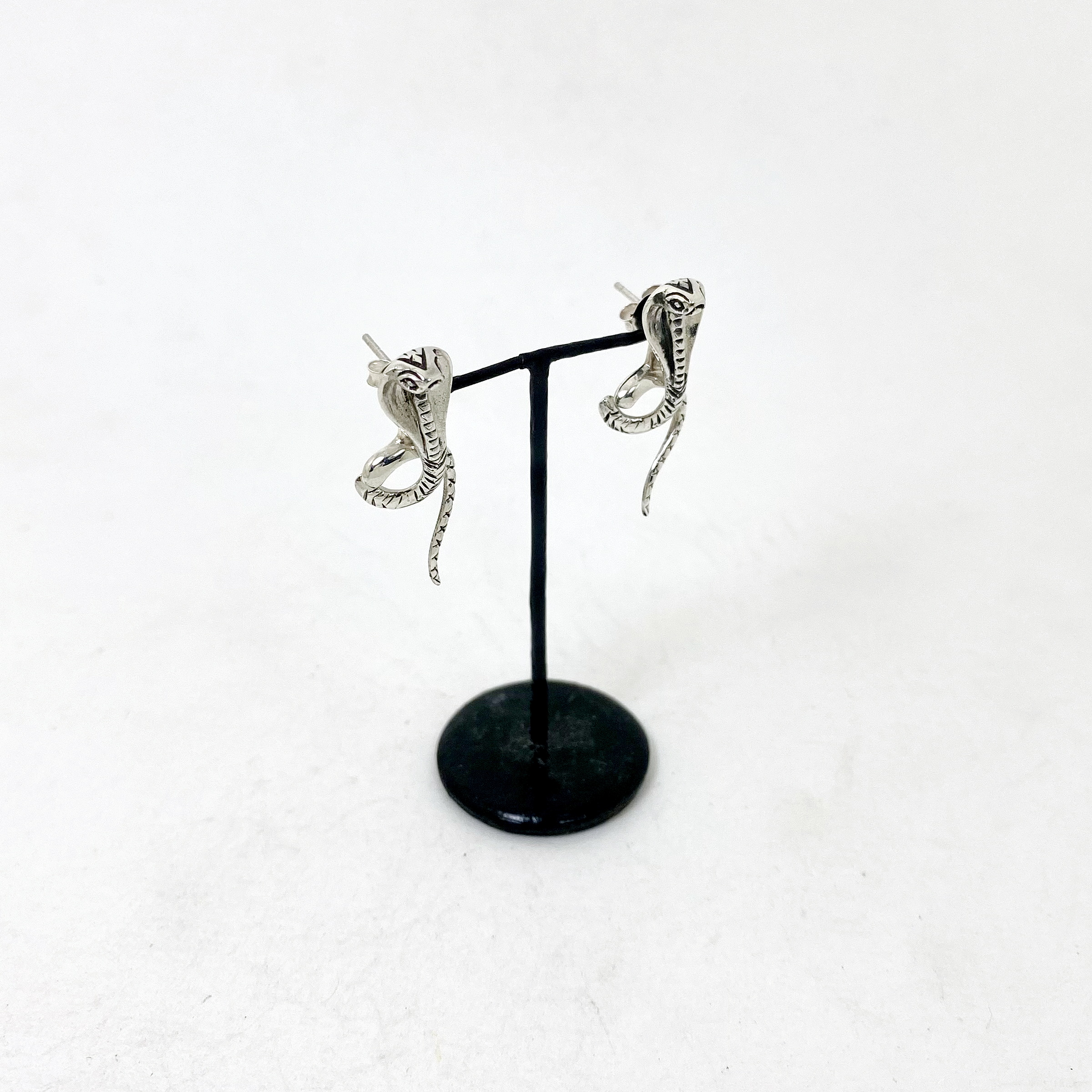 King Cobra Earring Jackets | 925 Sterling Silver Handmade Snake Earrings | Sup Silver - Image 10