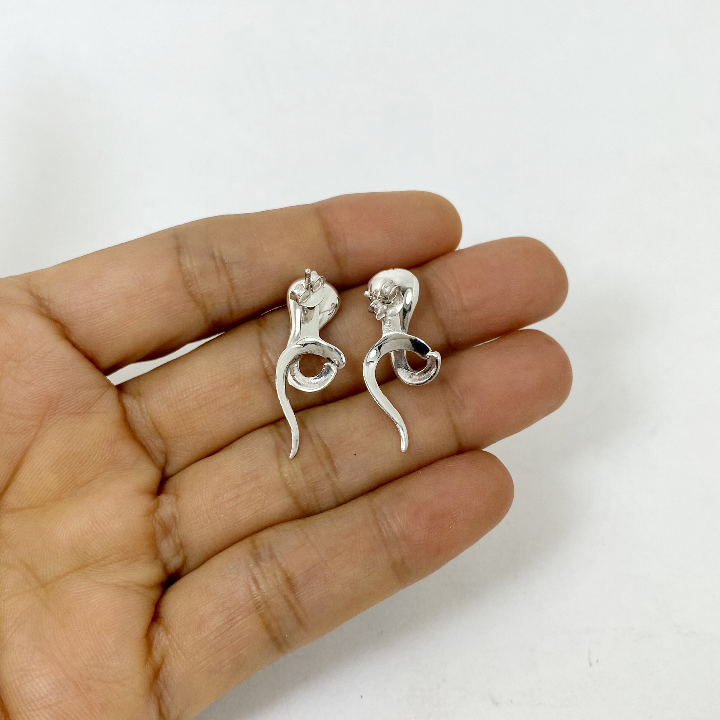 King Cobra Earring Jackets | 925 Sterling Silver Handmade Snake Earrings | Sup Silver - Image 11