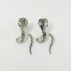 King Cobra Earring Jackets | 925 Sterling Silver Handmade Snake Earrings | Sup Silver