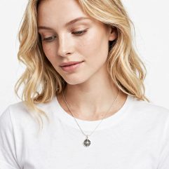 925 Sterling Silver Compass Rose Pendant | Handmade Minimalist Charm | Sup Silver